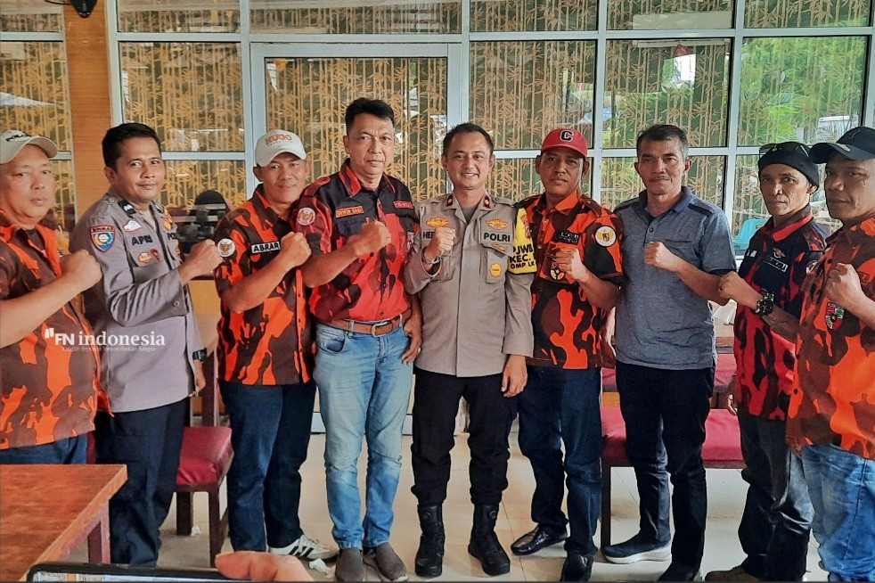 Ciptakan Pilkada Damai, Kompol Herman Cooling System Bersama Ormas Pemuda Pancasila