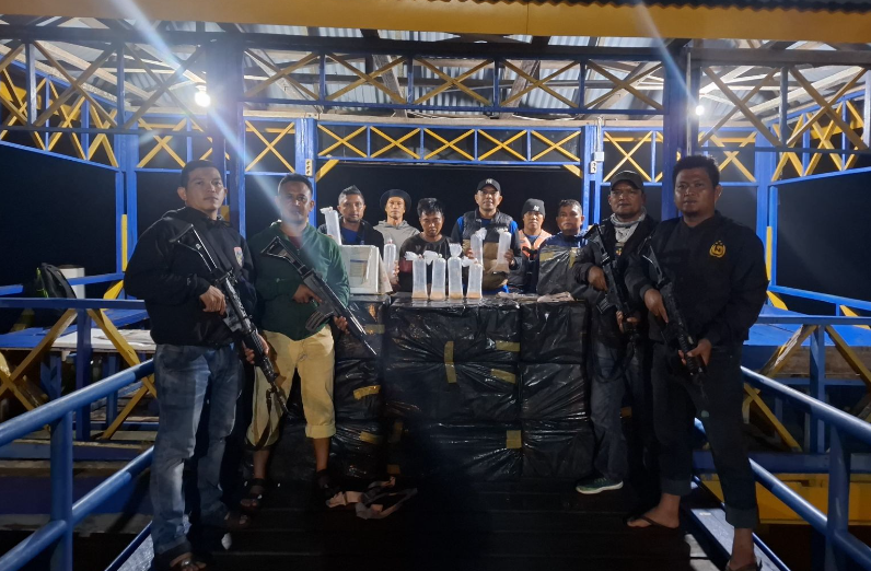 Satpolairud Polres Inhil Gagalkan Penyelundupan 102.820 Ekor Baby Lobster Senilai Rp20 Miliar