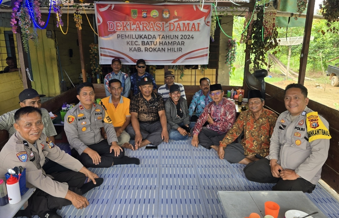 Ops Mantap Praja Lancang Kuning 2024: Polsek Batu Hampar Wujudkan Pilkada Aman dan Damai di Rokan Hilir