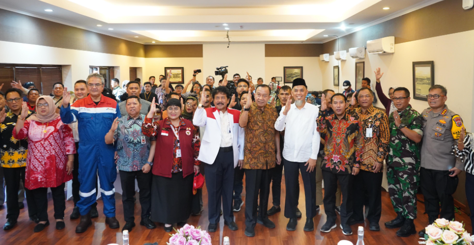 Karo Ops Polda Riau Hadiri Konferensi Pers Badan Pembinaan Ideologi Pancasila (BPIP) Di Dumai