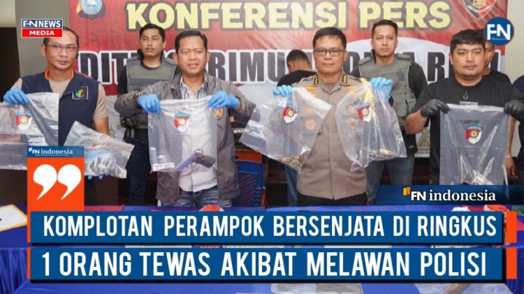 Komplotan Perampok Bersenjata Diringkus, 1 Orang Tewas Akibat Melawan Polisi