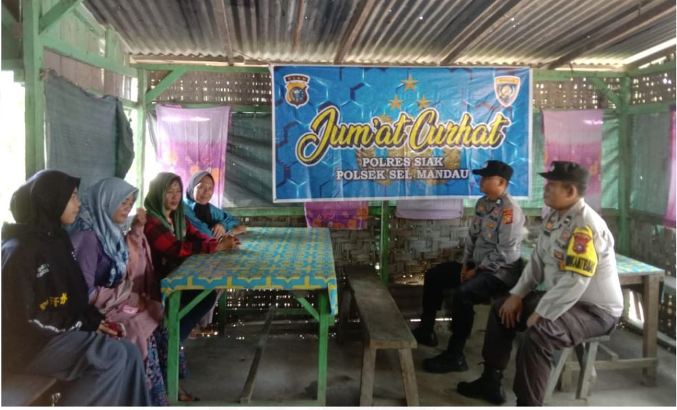 Polsek Sungai Mandau Gelar Kegiatan Jumat Curhat, Dengar Langsung Keluhan Masyarakat