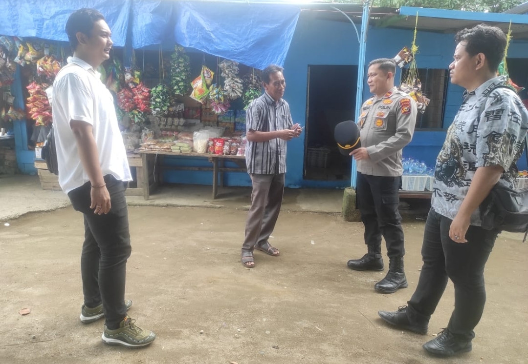 Sosialisasi Pemilu Damai: Kapolsek KSKP Tembilahan  Himbau Masyarakat Wujudkan Pilkada Aman