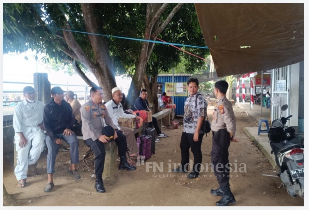 Sosialisasi Pemilu Damai, Kapolsek Pelabuhan Tembilahan Ajak Masyarakat Wujudkan dan Sukseskan Pilkada Riau 2024