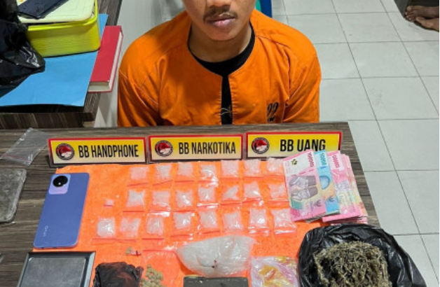 Polres Inhil Bekuk Bandar Narkoba Tanpa Perlawanan