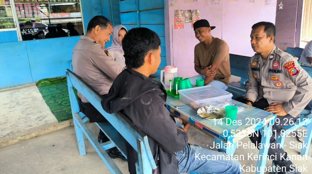 Kapolsek Kerinci Kanan Pimpin Cooling System Demi Kondusifitas Pasca Pleno Pilkada 2024