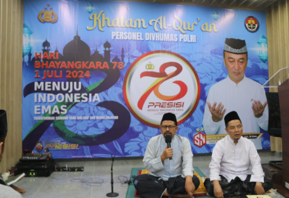Divisi Humas Polri Gelar Khataman Dalam Rangka HUT Bhayangkara ke-78