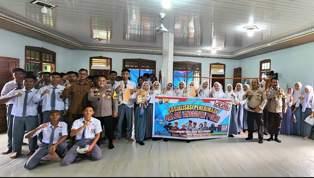 Polsek Concong Sosialisasikan Penerimaan Calon Anggota Polri 2025 di SMA Negeri 01