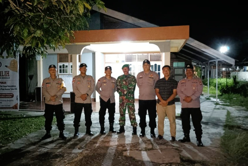 Sinergitas TNI-Polri Tingkatkan Patroli Menjelang Pilkada di Bengkalis