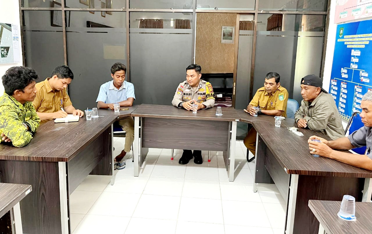Polsek Bengkalis Ajak Perangkat Desa Pangkalan Batang Sukseskan Pilkada