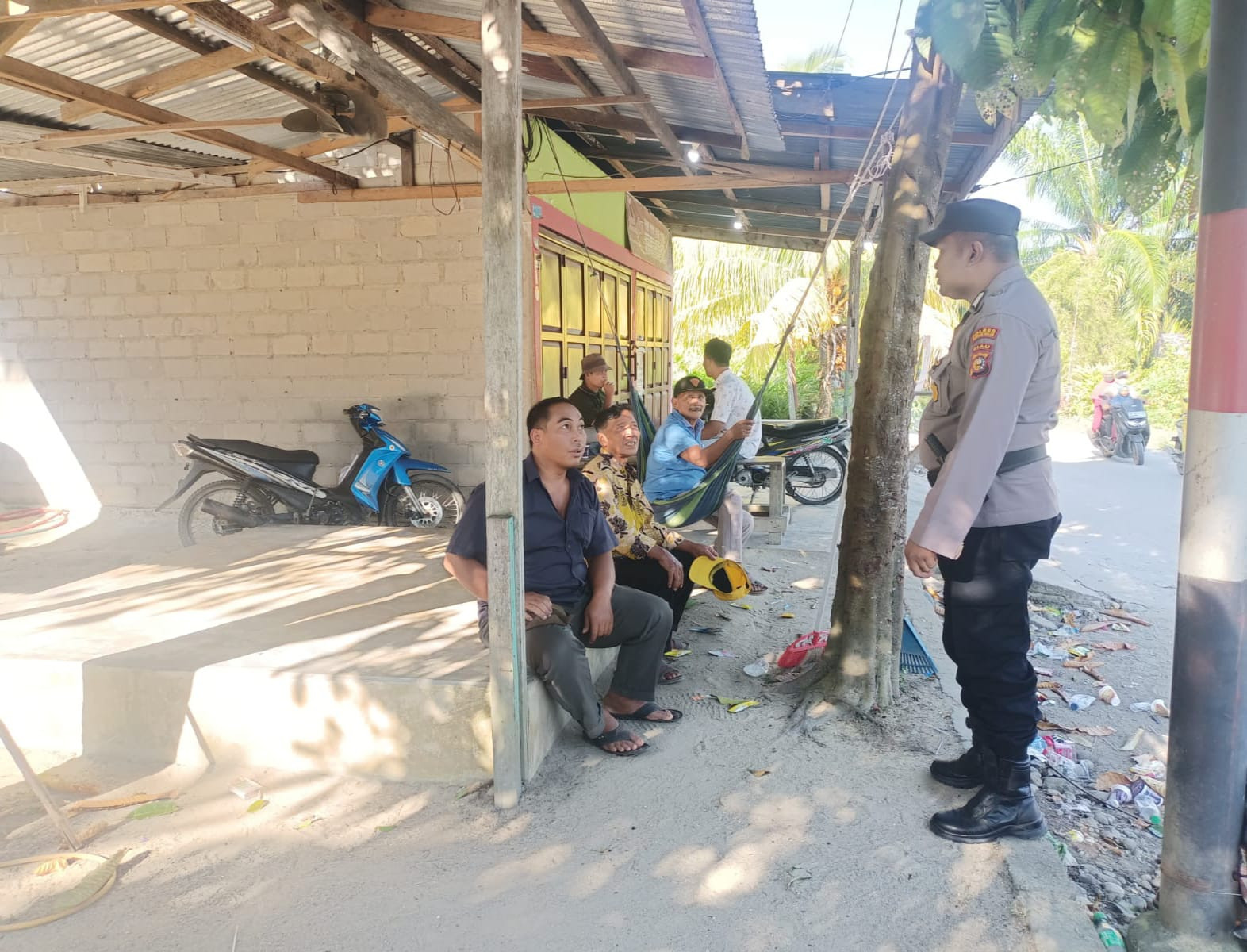 Warga Sei Meranti Dukung Cooling System Paska Pilkada Bersama Polsek Pujud