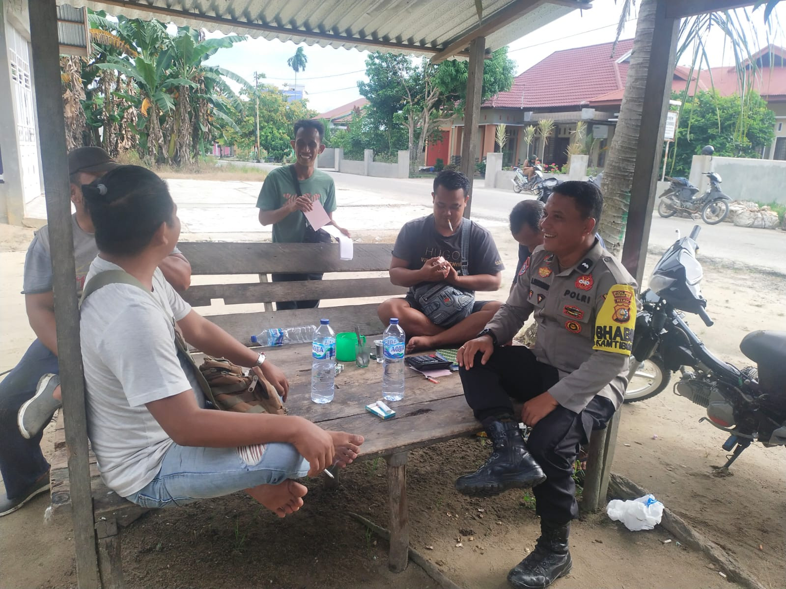 Cooling System di Perkebunan Tanjung Medan, Ini Pesan Personil Polsek Pujud