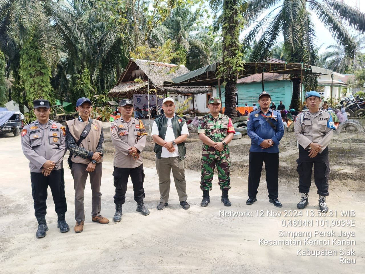 Pengamanan Kampanye Pilkada 2024 di Kecamatan Kerinci Kanan: Upaya TNI-POLRI Jaga Keamanan dan Ketertiban