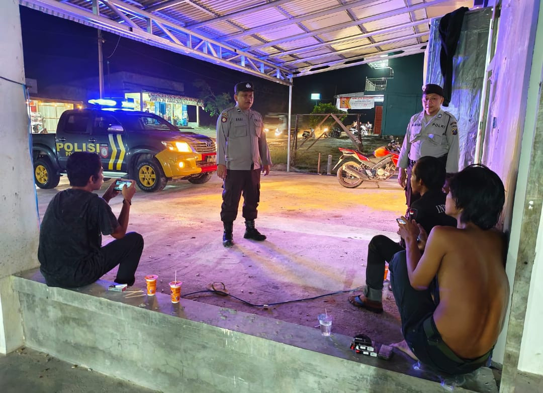 Polsek Kerinci Kanan Gelar Patroli KRYD untuk Ciptakan Situasi Kamtibmas yang Kondusif dan Aman