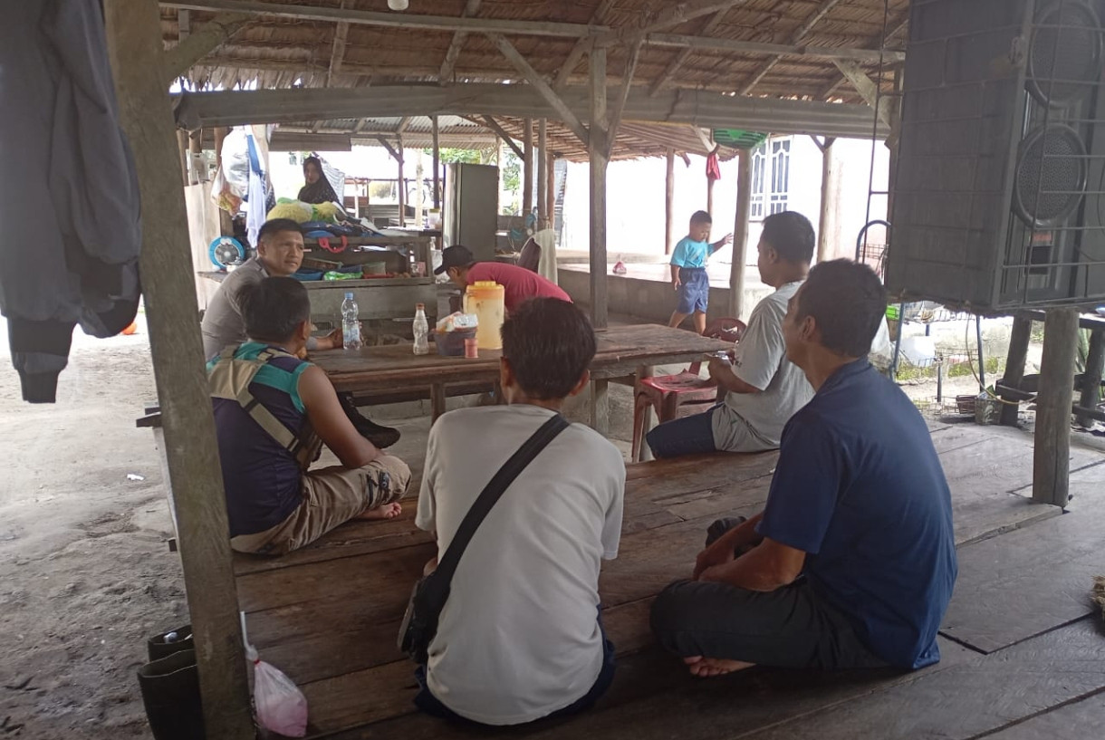 Cooling System di Tanjung Medan Utara, Personil Polsek Pujud Disambut Hangat Warga