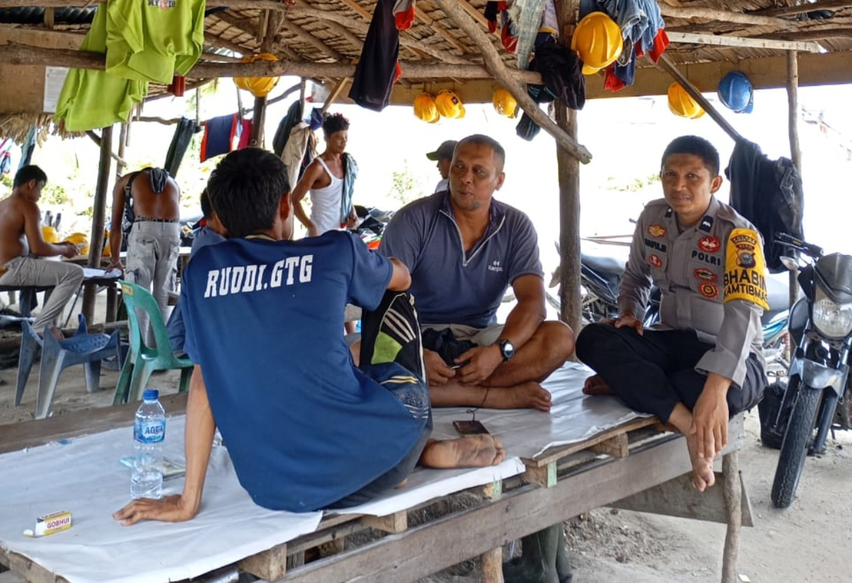 Gadeng SPTI Tanjung Medan, Polsek Pujud Gelar Cooling System Paska Pilkada