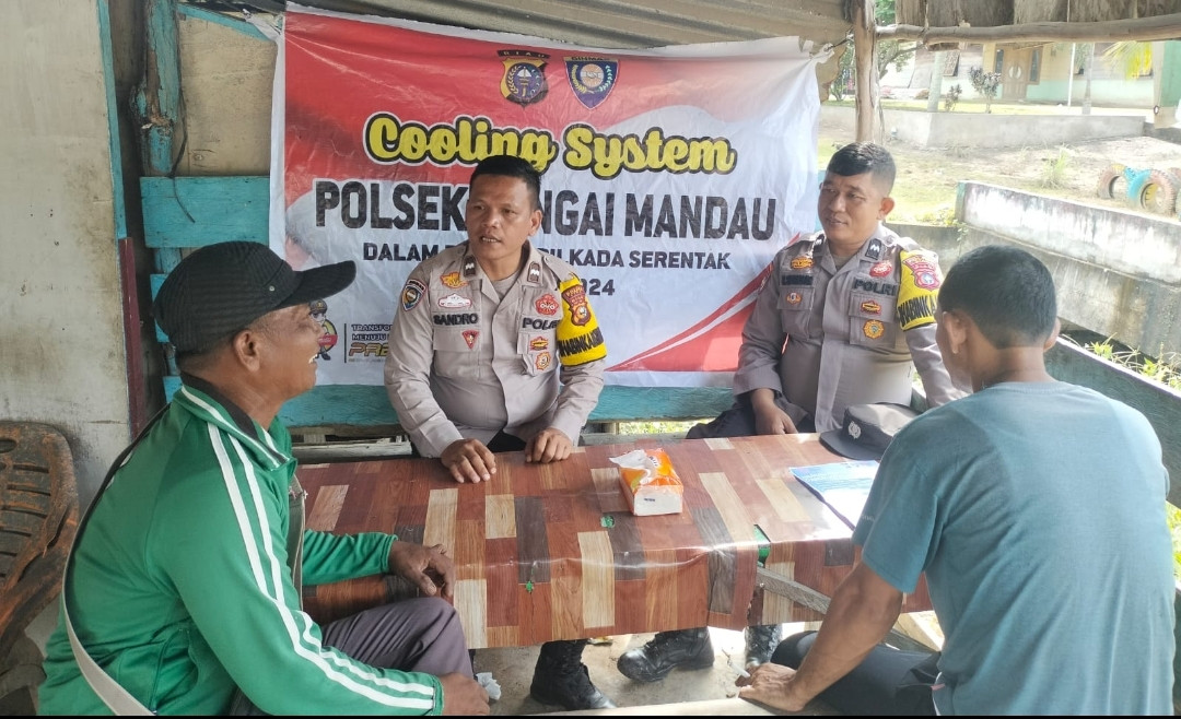 Polsek Sungai Mandau Gelar Cooling System, Ajak Warga Jaga Kamtibmas Jelang Pilkada 2024