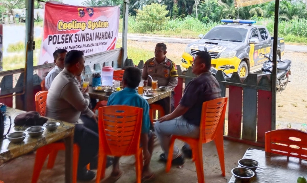 Polsek Sungai Mandau Laksanakan Cooling System Jelang Pilkada 2024