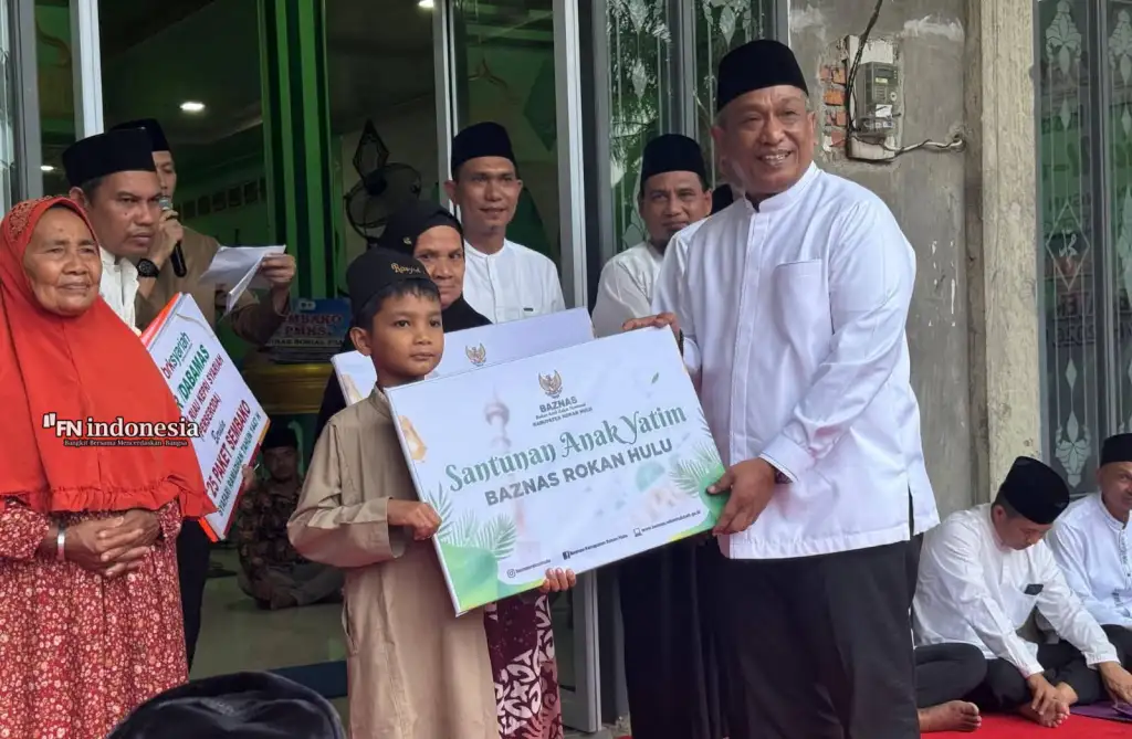 Bupati Rokan Hulu Anton Melaksanakan  Safari Ramadan di Masjid Al Amilin Bangun Purba