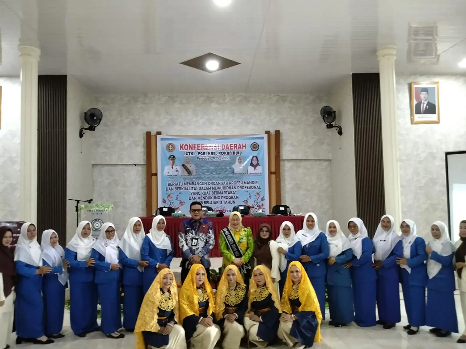 Wujudkan Profesionalisme Guru PAUD, Ketua TP. PKK Rokan Hulu Buka Konferda V IGTKI-PGRI