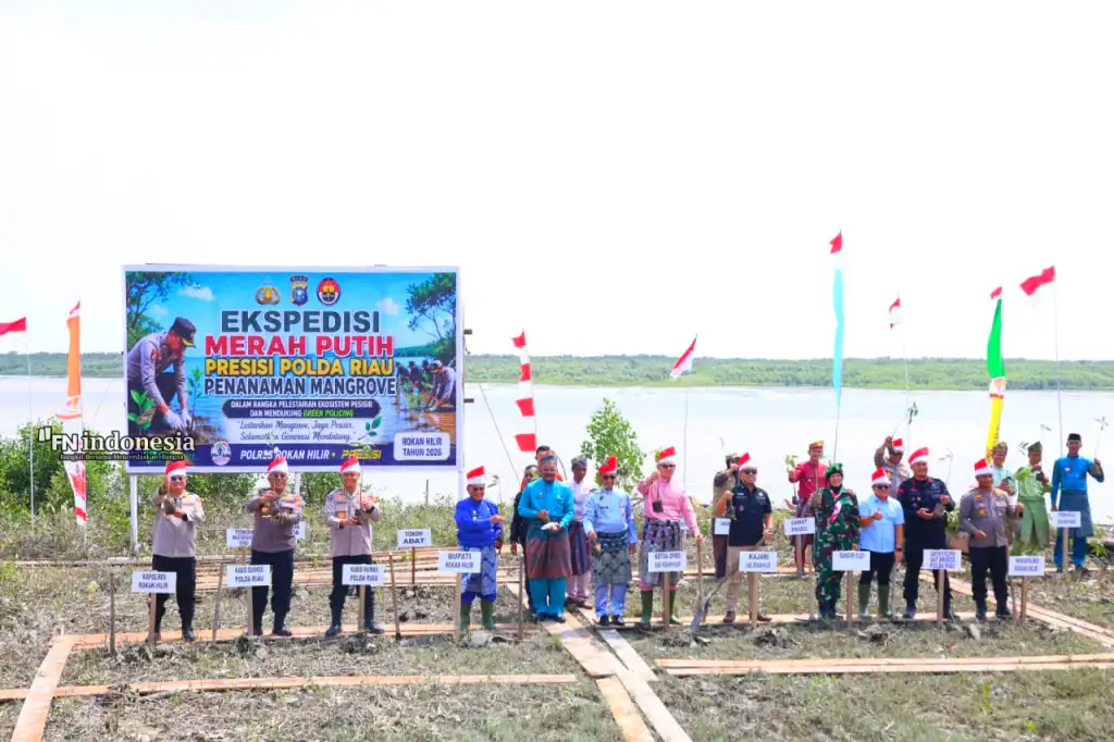 Mangrove Tumbuh, Asa Warga Pesisir Menguat Lewat Ekspedisi Merah Putih Presisi di Sinaboi Rohil