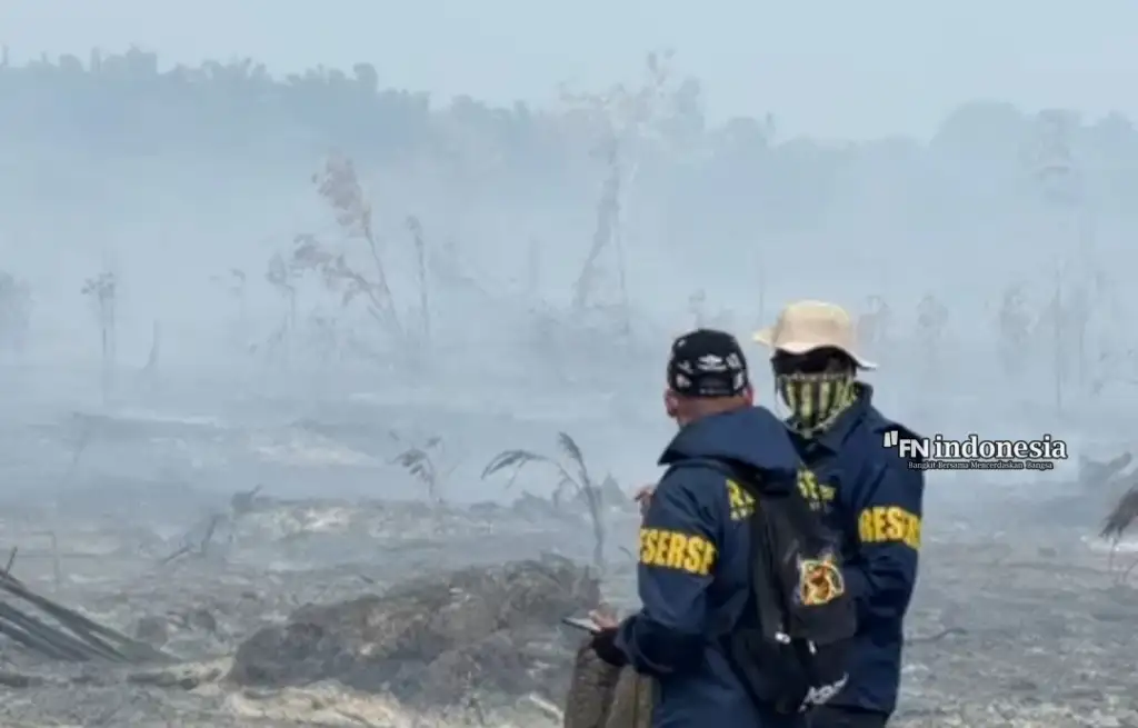 Buka Lahan di HGU Perusahaan, Dua Tersangka Diamankan Polda Riau dalam Kasus Karhutla 5 Hektare di Bengkalis