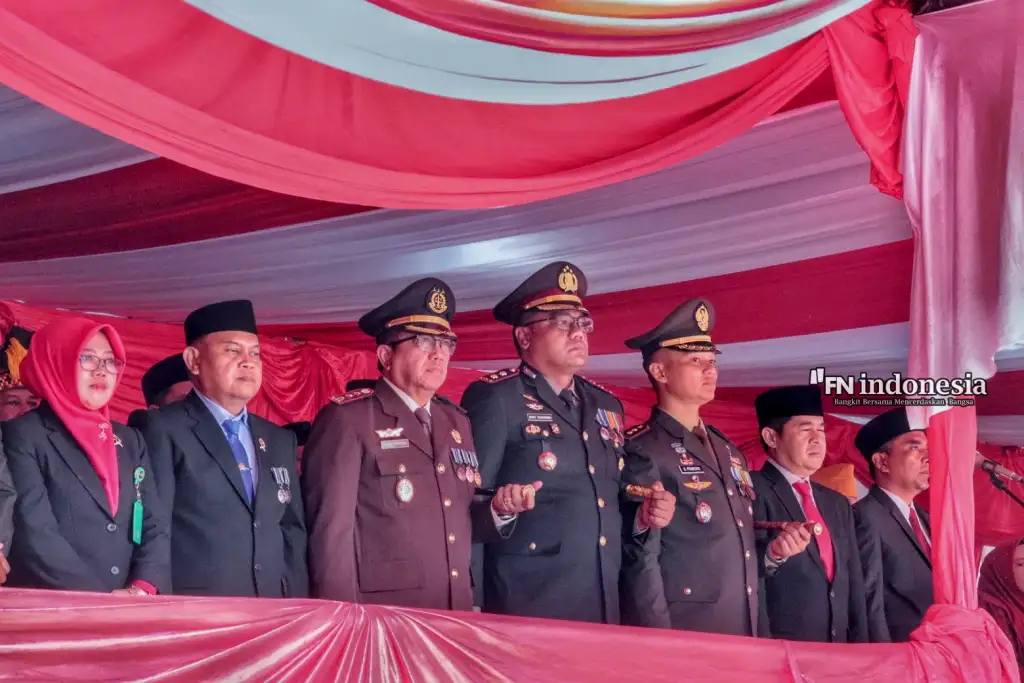 HUT ke-81 RI di Bangkinang Berlangsung Khidmat, Kapolres Kampar: Kemerdekaan Harus Diisi dengan Pengabdian