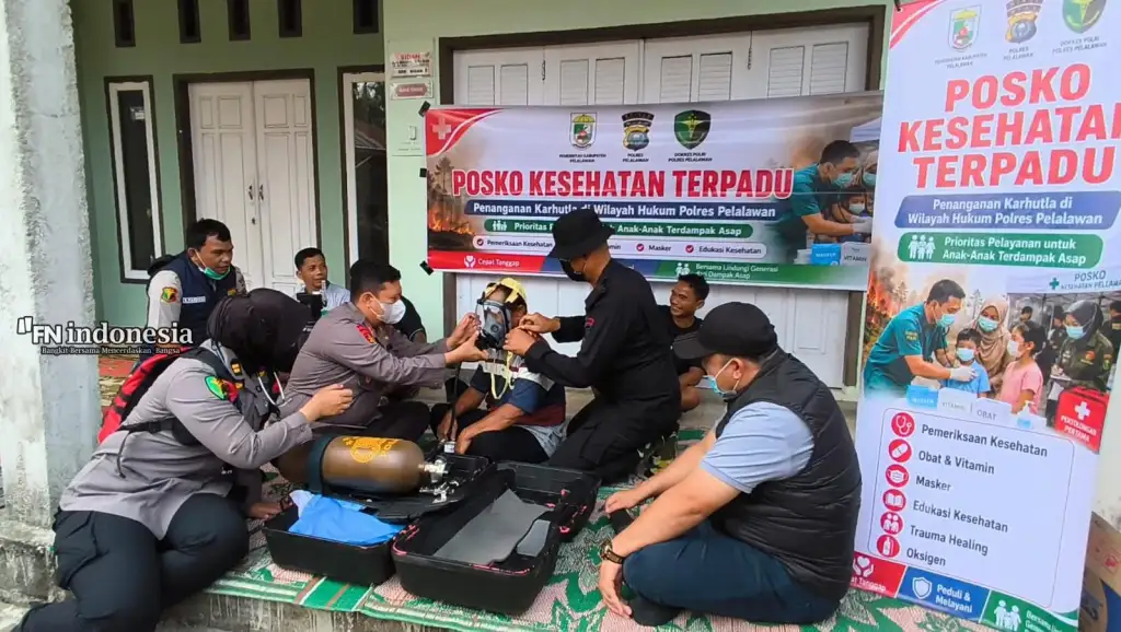 Lindungi Warga dari Dampak Asap, Polda Riau Sediakan Oksigen dan Layanan Kesehatan Gratis