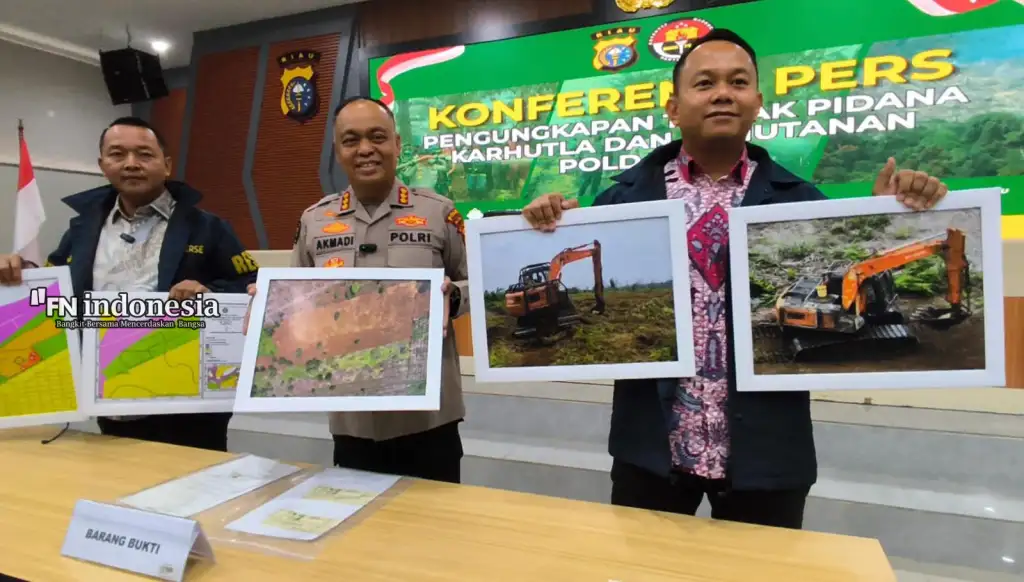 Ditreskrimsus Polda Riau Ungkap Perambahan Hutan Masyarakat di Rantau Bais, Dua Tersangka Ditahan