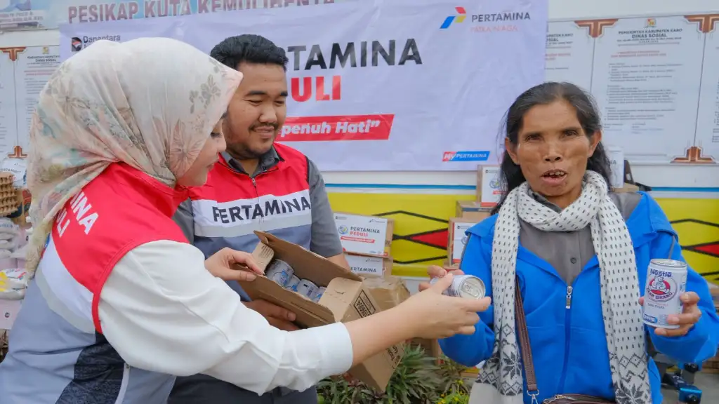 Pertamina Patra Niaga Terus Dorong Upaya Pemulihan Pasca Erupsi Gunung Sinabung di Kabupaten Karo