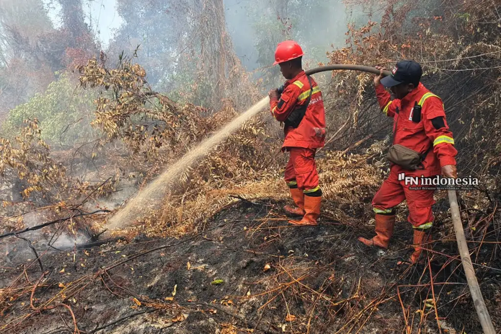 Karhutla Bengkalis dan Inhu Masih Ditangani, Akses Sulit dan Minim Sumber Air Jadi Kendala