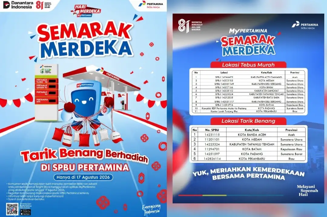 Pertamina Patra Niaga Regional Sumbagut Apresiasi Pelanggan Setia MyPertamina Lewat Aktivasi Menarik di SPBU